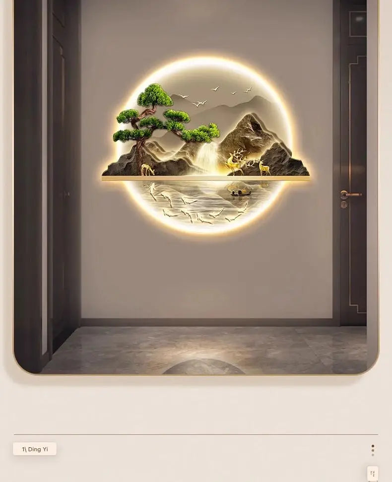 Bonsai Tree Decoration Wall Lamp