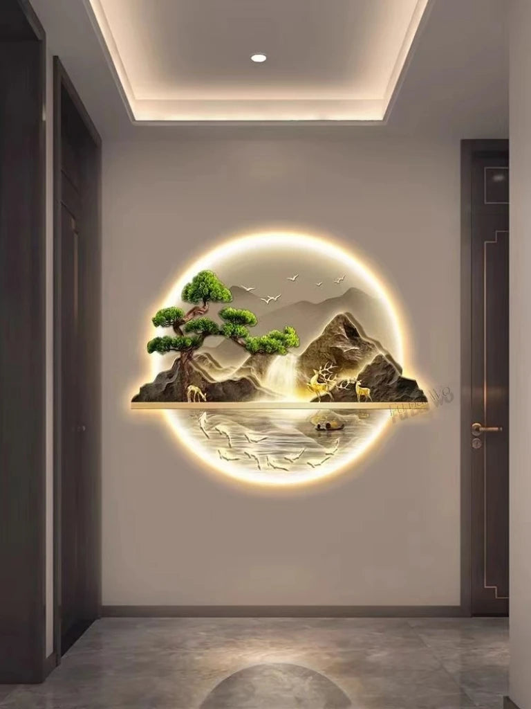 Bonsai Tree Decoration Wall Lamp