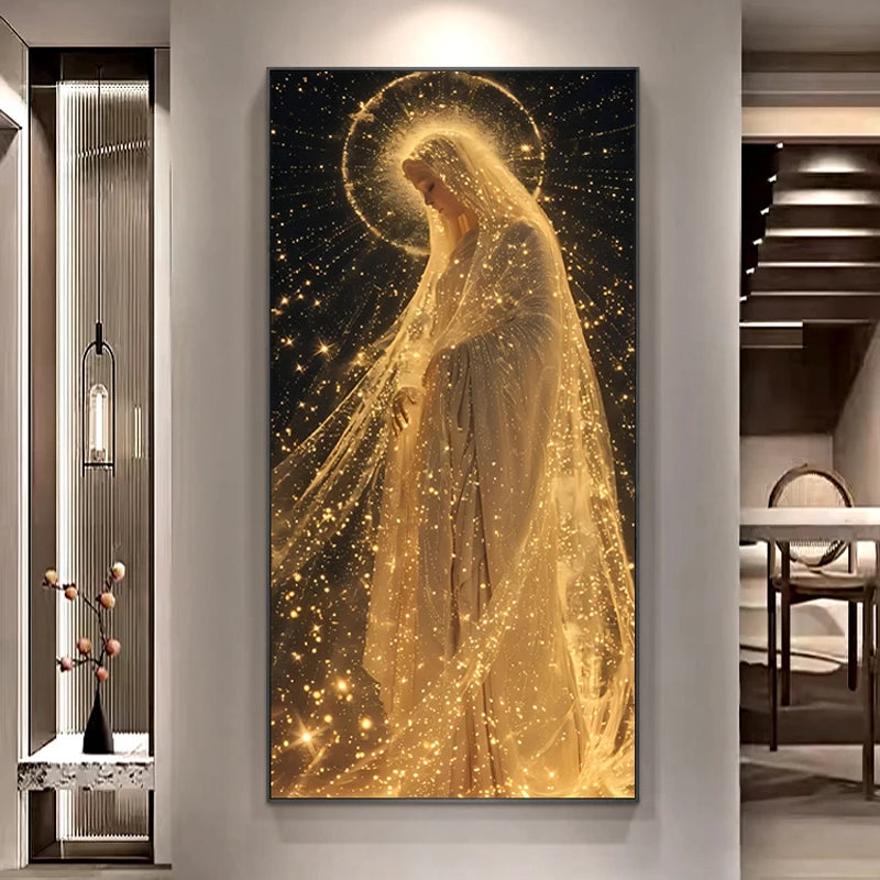 Angel Character Hanging Painting Decoration Painting Living Room Corridor Corridor Wall Lamp Hanging Painting Led Lights Home