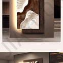 Three Dimensional Sandstone Texture Hanging Painting Room Decoration Interior Wall Light Wall Art Bedroom Decoration Led Lights