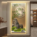 Bamboo Led With Lights Landscape Scenery  Corridor Hanging Paintings Room Decoration Home Decorations Wall Lamp Bedroom Mood