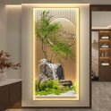 Bamboo Led With Lights Landscape Scenery  Corridor Hanging Paintings Room Decoration Home Decorations Wall Lamp Bedroom Mood