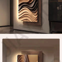 Three Dimensional Sandstone Texture Hanging Painting Room Decoration Interior Wall Light Wall Art Bedroom Decoration Led Lights