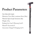 Telescopic Folding Cane With Alarm LED Radio