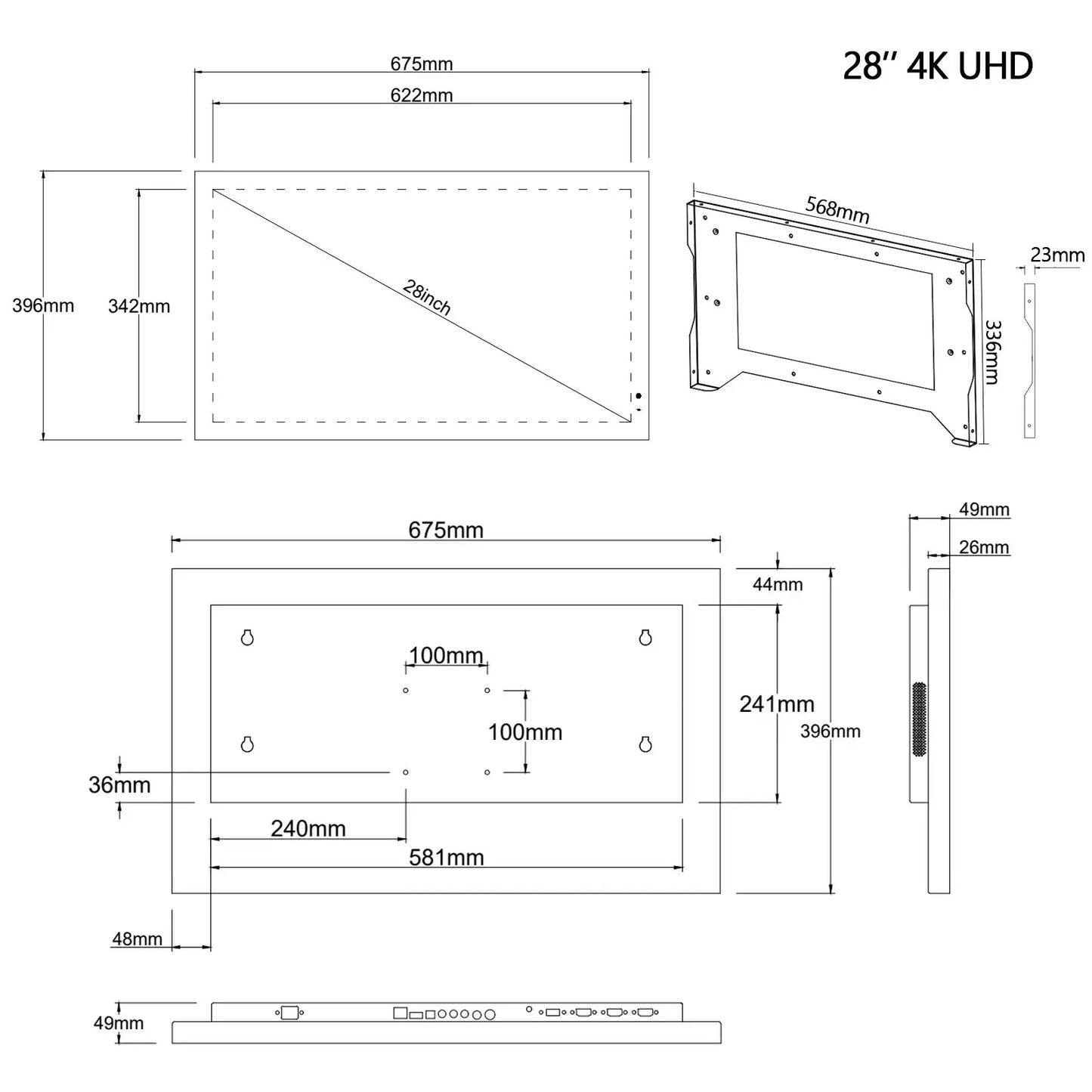 Waterproof Smart Mirror TV for Bathroom