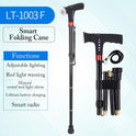 Telescopic Folding Cane With Alarm LED Radio