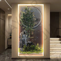 Bamboo Led With Lights Landscape Scenery  Corridor Hanging Paintings Room Decoration Home Decorations Wall Lamp Bedroom Mood