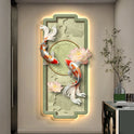 Koi Lotus Atmospheric Sandstone Decorative Painting Corridor Mural Lamp Wall Lamp Room Decoration Led Lights Home Decoration