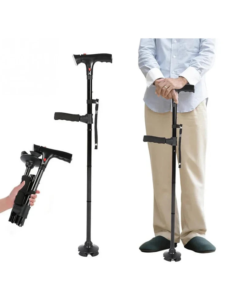 Folding Cane with LED Alarm