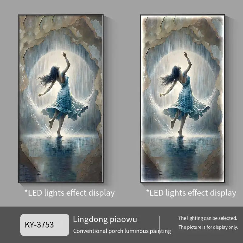 Character Hanging Painting Lamp Room Decoration Wall Lamp Home Decoration Wall Decoration Light Fixture Living Room Decoration