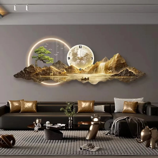 Luxury Wall Clock Led Lamp