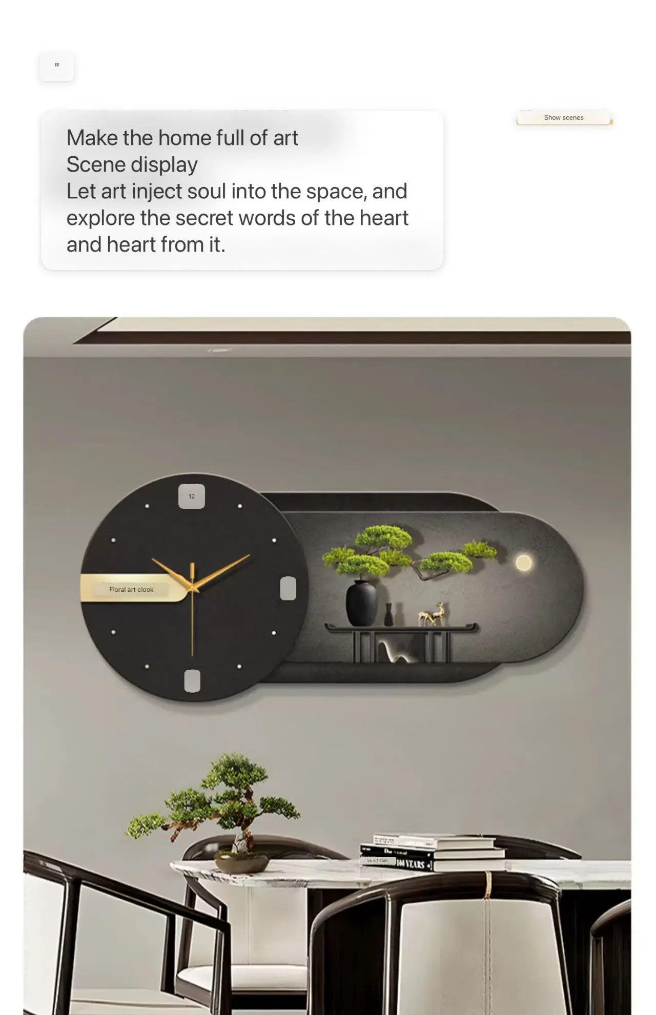 Clock Decoration Wall Lamp