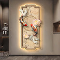 Koi Lotus Atmospheric Sandstone Decorative Painting Corridor Mural Lamp Wall Lamp Room Decoration Led Lights Home Decoration