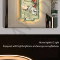 Koi Lotus Atmospheric Sandstone Decorative Painting Corridor Mural Lamp Wall Lamp Room Decoration Led Lights Home Decoration