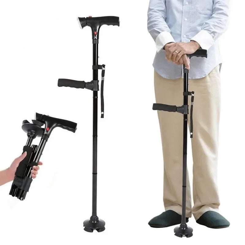 Folding Cane with LED Alarm