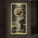 Landscape decoration painting LED lighting room decoration wall lamp interior wall light living room decoration wall art lightin