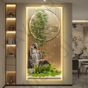 Bamboo Led With Lights Landscape Scenery  Corridor Hanging Paintings Room Decoration Home Decorations Wall Lamp Bedroom Mood